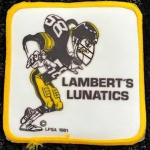 Vintage Original Iconic Pittsburgh Steelers Jack "Lambert's Lunatics" patch